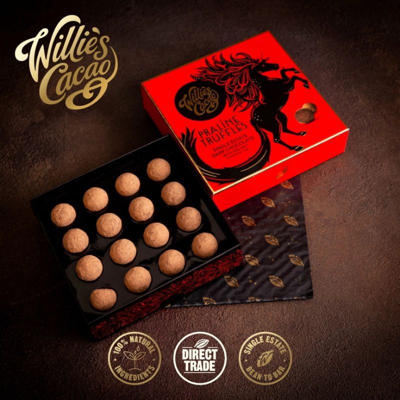 Willie's Cacao Box of 16 Praline Truffles 110g