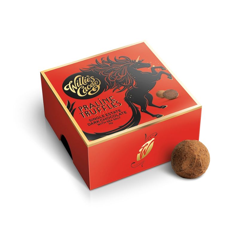 Willie's Cacao Praline Truffles Gift Box 35g