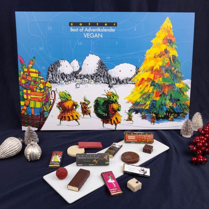 Zotter Large Luxury Vegan Advent Calendar 306g [RARE IMPORT]
