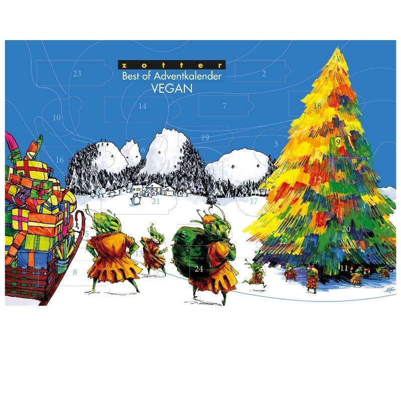 Zotter Large Luxury Vegan Advent Calendar 306g [RARE IMPORT]