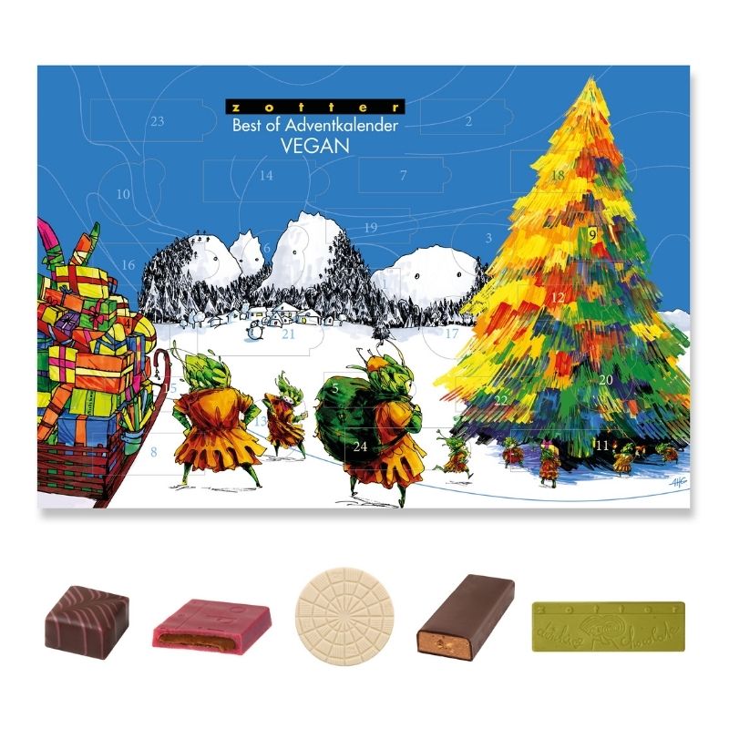 Zotter Large Luxury Vegan Advent Calendar 306g [RARE IMPORT]
