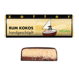 Zotter Organic Rum Coconut Mini Bar 20g