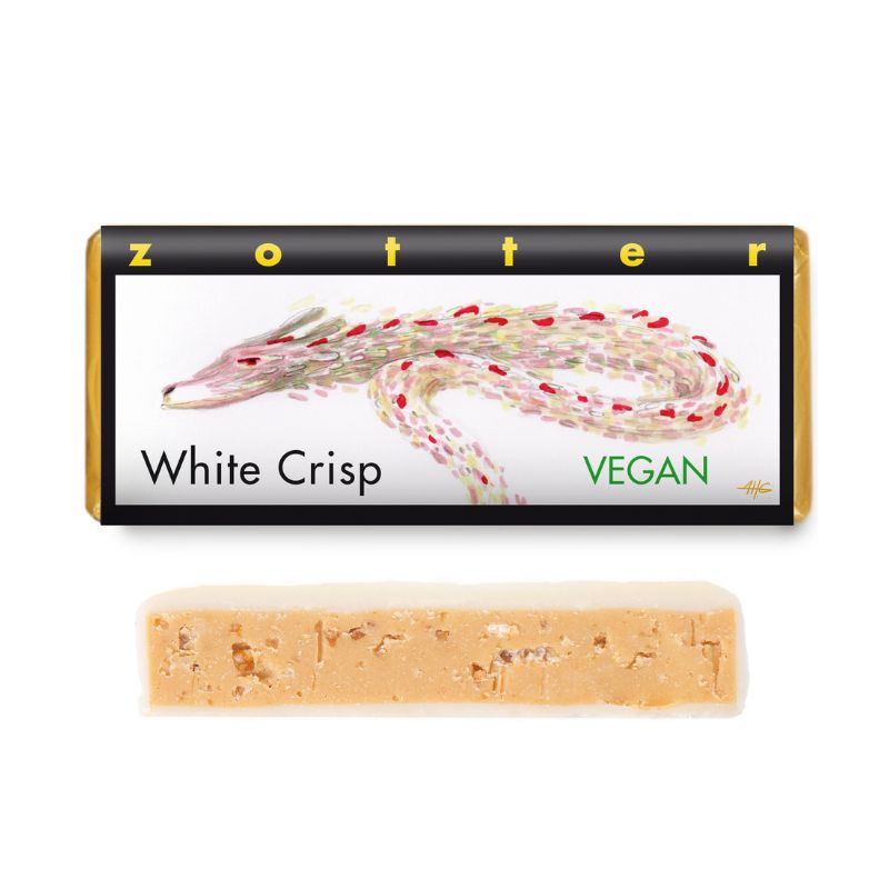 Zotter White Crisp Organic Chocolate 70g