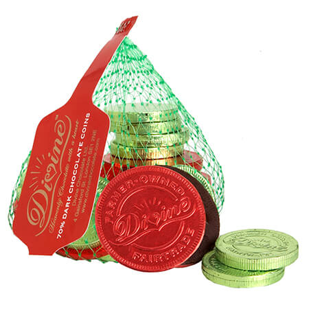 Divine 70% Dark Chocolate Coins 70g