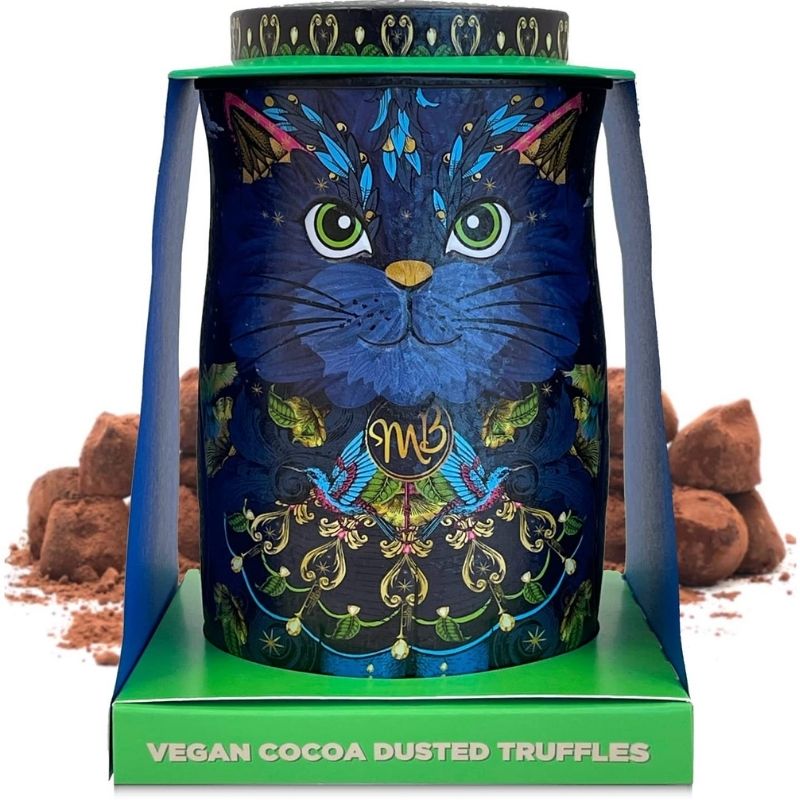 Monty Bojangles Midnight Prince Cat Tin with Vegan Truffles 135g