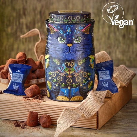 Monty Bojangles Midnight Prince Cat Tin with Vegan Truffles 135g