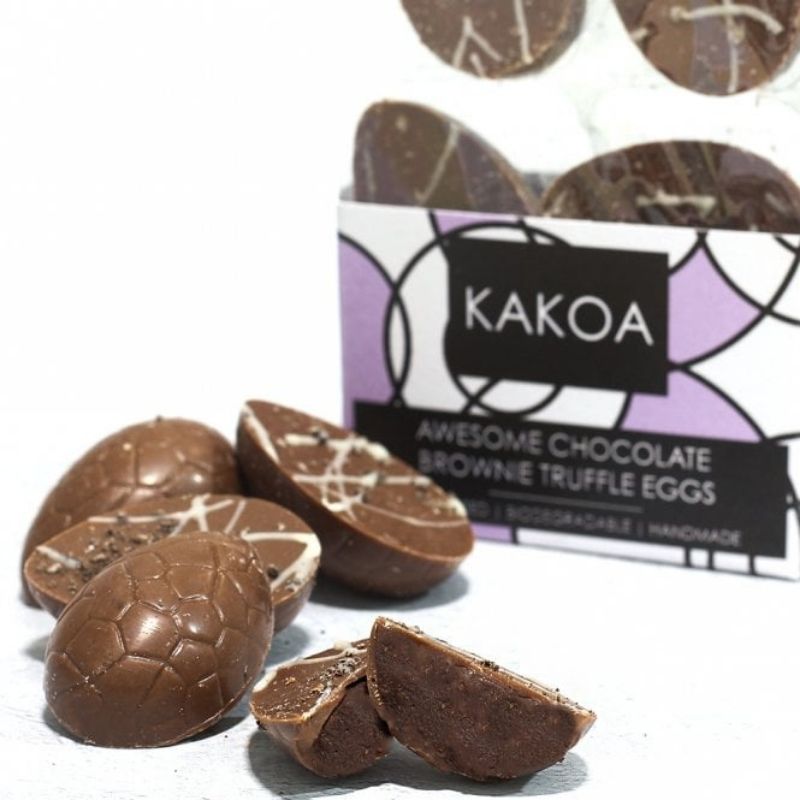 Kakoa Awesome Chocolate Brownie Truffle Eggs 60g