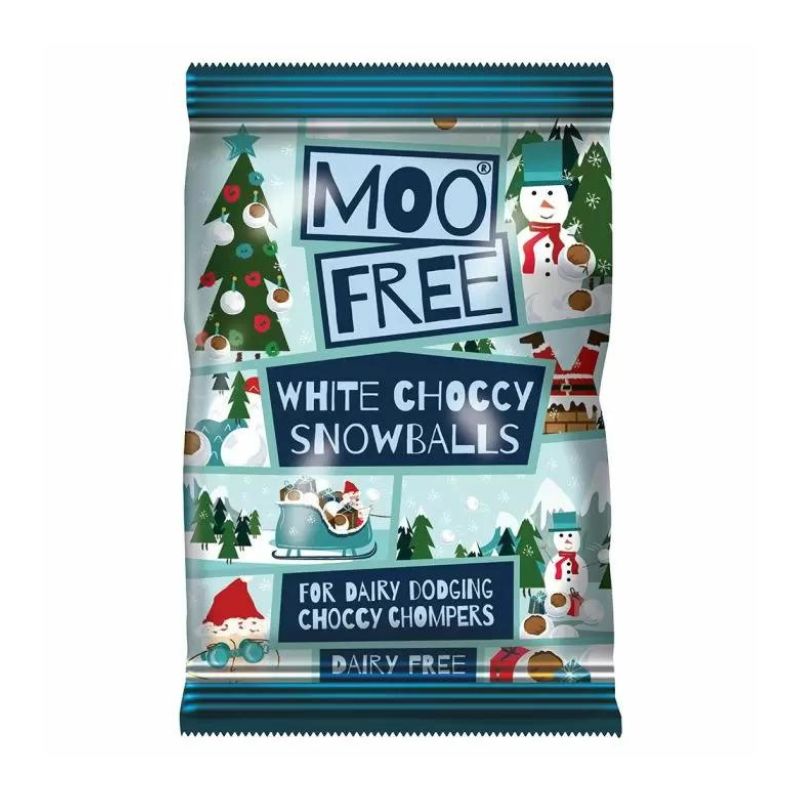 Moo Free White Choccy Snowballs 35g
