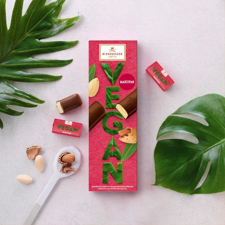 Niederegger Vegan Chocolate Marzipan Gift Box of 8 Mini Bars 100g