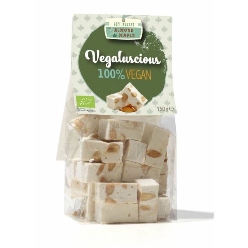 Maple　Vegan　150g　Organic　Chocolate　Vegan　Almond　White　–　Nougat　Town